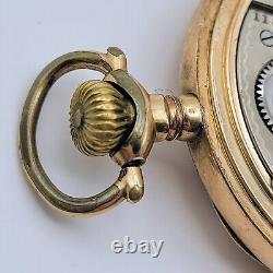 1916 Hamilton Grade 974 16S 17 Jewels Gold Filled Pocket Watch Running