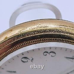 1916 Hamilton Grade 974 16S 17 Jewels Gold Filled Pocket Watch Running