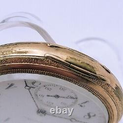 1916 Hamilton Grade 974 16S 17 Jewels Gold Filled Pocket Watch Running