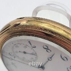 1916 Hamilton Grade 974 16S 17 Jewels Gold Filled Pocket Watch Running