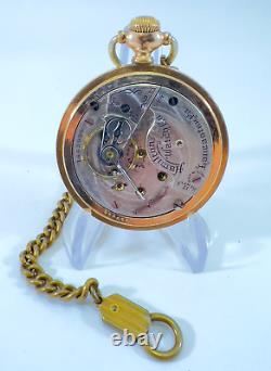 1917 Hamilton 10K Gold Filled Case Pocket Watch 18 Size 17 Jewel CS7019