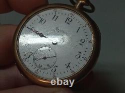 1917 Hamilton Pocket Watch Grade 910 Model 1 12s 17 Jewels RUNS