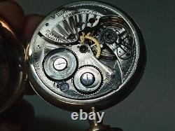 1917 Hamilton Pocket Watch Grade 910 Model 1 12s 17 Jewels RUNS