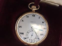 1918 Hamilton 23J Size 12S Grade 920 Open Face Pocket Watch MINT