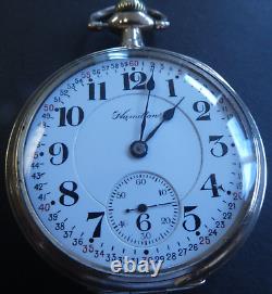 1918 Hamilton Railroad Grade 992 Model 2 Pocket Watch Montgomery 21J 16s WORKS