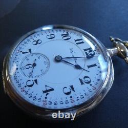 1918 Hamilton Railroad Grade 992 Model 2 Pocket Watch Montgomery 21J 16s WORKS