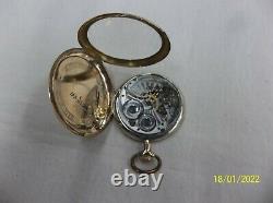1918 Hamilton pocket watch, grade 910 12s-Size 17-Jewel / swing-out case RUNS