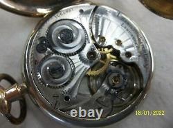 1918 Hamilton pocket watch, grade 910 12s-Size 17-Jewel / swing-out case RUNS