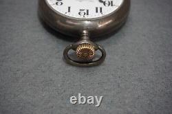 + 1919 HAMILTON GRADE 924 18s Lever Set Pocket Watch WithSTERLING SILVER Case! +