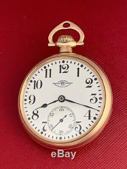 1920 Ball 21 Jewel 999 Hamilton R. R. 16 Size Yellow Gold Filled Pocket Watch