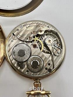 1920 HAMILTON Pocket Watch- Grade 914 Model 1- 12s- 17j- Adjusted- Runs
