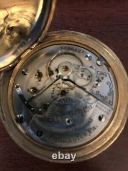 1920 Hamilton Grade 948 17 Jewel Size 18 Pocket Watch in Gold Plated Case Runs