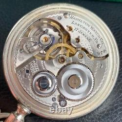 1920 Hamilton Grade 974 Salesman Display Case 16S 17J Pocket Watch Serviced