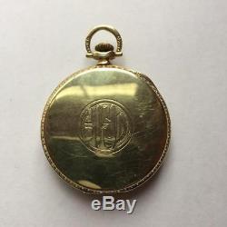 1920s 14K Gold Hamilton 916 Pocket Watch in Working Condition