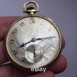 1920s 14K Gold Hamilton 916 Pocket Watch in Working Condition