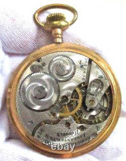 1921 Hamilton 974 Serial #1611456 Size 16s 17 Jewels Engraved Pocket Watch