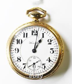 1921 Hamilton 992 Size 16 10k GF OF Pocket Watch 21j DR Montgomery Railroad