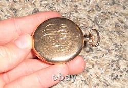 1921 Hamilton Grade 910 12s Swing Out Double Hinge Case Pocket Watch As Is