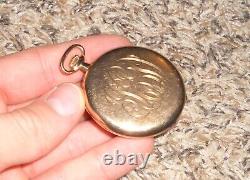 1921 Hamilton Grade 910 12s Swing Out Double Hinge Case Pocket Watch As Is