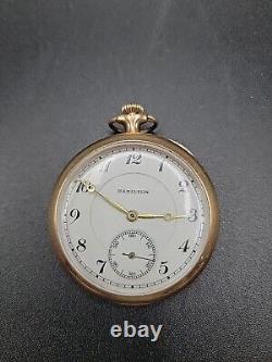 1921 Hamilton Grade 950 16s 23j SOLID 14K Gold Pocket Watch