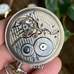1921 Hamilton Grade 992 Montgomery Dial Railroad Grade Pocket Watch 16S, 21J