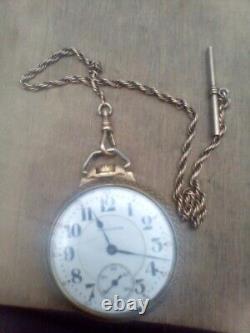 1921 Hamilton Railroad Pocket Watch 14k GF Grade 992 16s 21j Runs