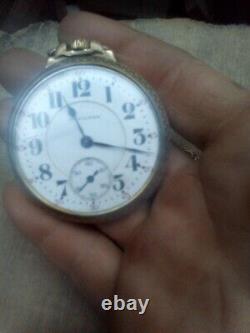 1921 Hamilton Railroad Pocket Watch 14k GF Grade 992 16s 21j Runs