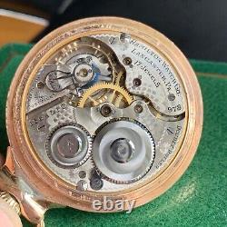 1922 Hamilton Grade 978 16S 17 Jewels Gold Filled Pocket Watch