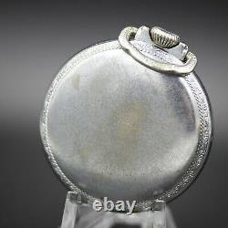 1923 HAMILTON 21 Jewel RR Style Pocket Watch 24 Hour Dial Grade 992 Silver Color