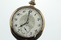 1923 Hamilton 17 Jewel Open Face Size 12 Gold Filled Pocket Watch