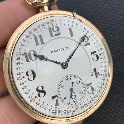 1923 Hamilton 992 Montgomery Dial RR Pocket Watch 16S 21J, 10K GF Serviced