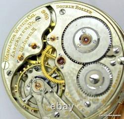 1923 Hamilton 996 19 Jewel Railroad Approved Pocket Watch in a B&B Royal GF Case