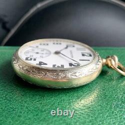 1923 Hamilton Grade 992 16S 21 Jewels Two Tone Gold Filled Case Pocket Watch