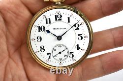 1923 Hamilton RR Grade 992 16s 21J DS Dial OF Pocket Watch with10KGF Case lot.re