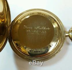 1923 Vintage Hamilton Watch Co. 910 17 Jewel Pocket Watch Running