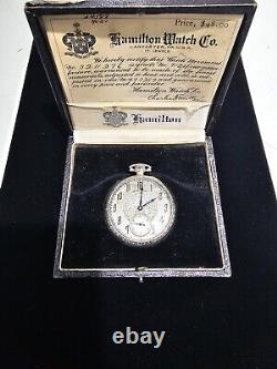 1924 Hamilton GRADE 912 Model 2 Size 12s 17j, WITH Original Box