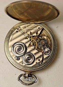 1925 Hamilton 14K Gold Filled Pocket Watch Grade 912 Model 2 Size 12 17J In Box