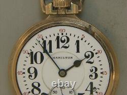 1925 Hamilton Grade 992 16S 21 Jewels Railroad Pocket Watch