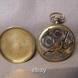 1926 Hamilton Grade 974 16s 17j Open Face GF Pocket Watch AS IS SPECIAL C727