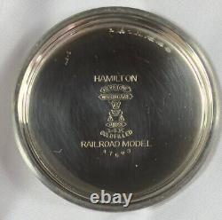 1926 Hamilton Grd 950 Mod 3 16s 23j RR Grade Pocket Watch Monty Dial 14KWGF Case