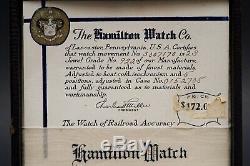 1926 Hamilton Pocket Watch 922 23J 12s 14K Gold with Original Box & Signature
