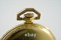 1927 Hamilton Grade 912 Model 2 17 Jewels 12 Size 14 Karat GF Pocket Watch Runs