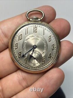 1927 Hamilton Grade 912 Model 2 17j 10k RGP Pocket Watch- Runs