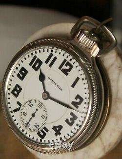 1928 Hamilton 16s 21 Jewel Grade 992 14k Gold Filled Railroad Pocket Watch