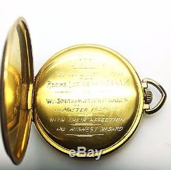 1928 Hamilton Pocketwatch Grade 918 Size 12S 19 Jewel Model 2 14kt Solid Gold