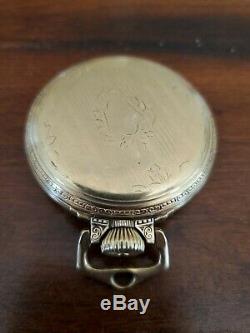 1934 Ball Hamilton 16s 21 Jewel Grade 999P Gold Filled Railroad Pocket Watch