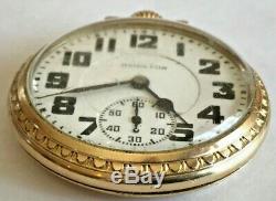 1934 Hamilton Railroad Grade 950 Pocket Watch 23j Ruby, 16s Gold Filled BOC Case
