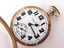 1935 Hamilton 992e D/roller 16s 21j Elinvar Spring Rose Gold Plate Pocket Watch