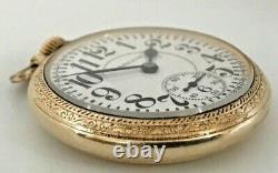 1935 Hamilton Railroad Grade 992E Pocket Watch 21j Ruby 16s 10K Gold Filled OF