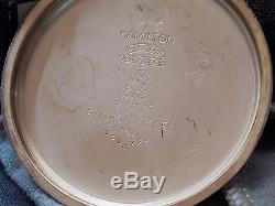 1937 Hamilton 950E Elinvar Mainliner Model Pocket Watch with Original Box